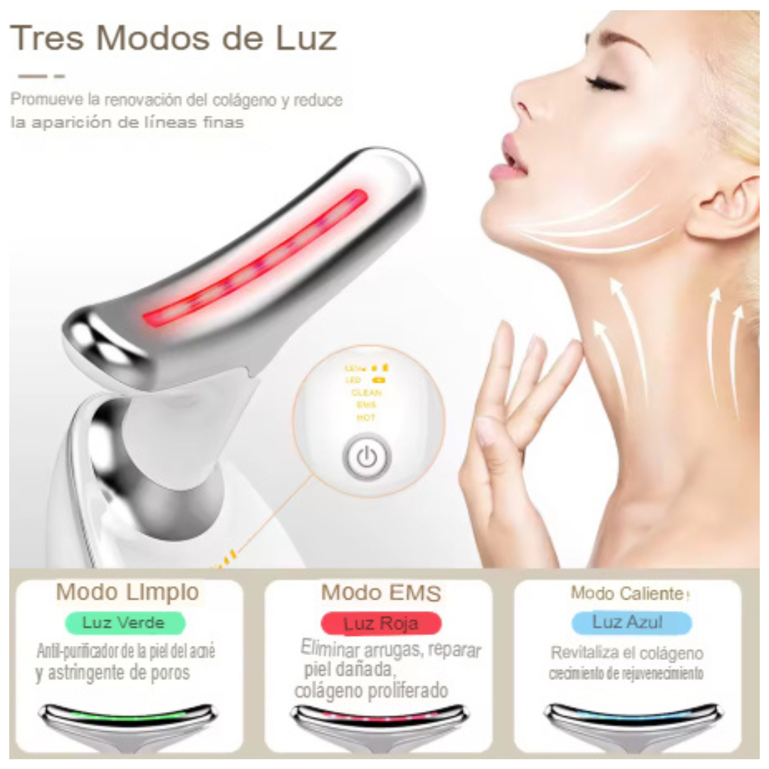 Masajeador Facial Led, AntiEdad ✨