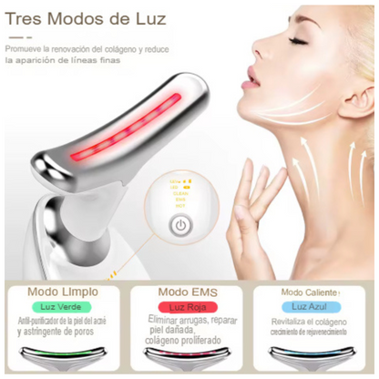 Masajeador Facial Led, AntiEdad ✨